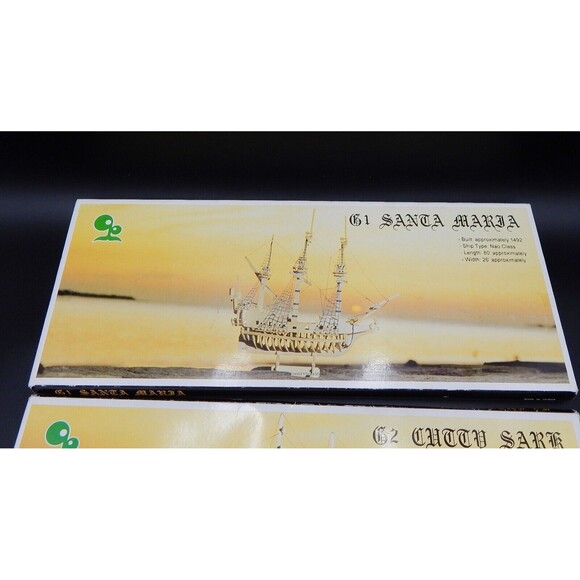 G1 Santa Maria 1492 G2 Cutty Sark Clipper 1869 Balsa Wood Ship Model Kits - Picture 3 of 10